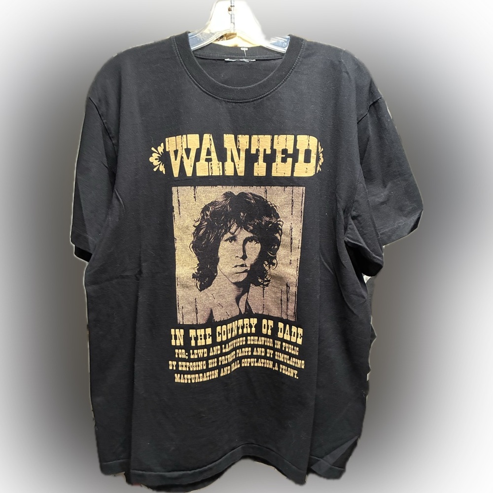 Vintage The Doors Jim Morrison Wanted Poster Graphic The Roxx Reprint